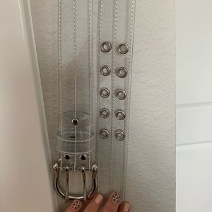 Urban Outfitters Clear Eyelet Belt
